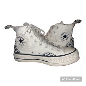 Cheetah High Top Platform Converse